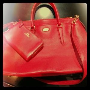 Coach bag and clutch